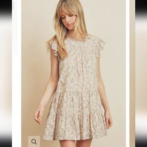 Floral Print Women's Ruffle Dress, Large, Dress Forum